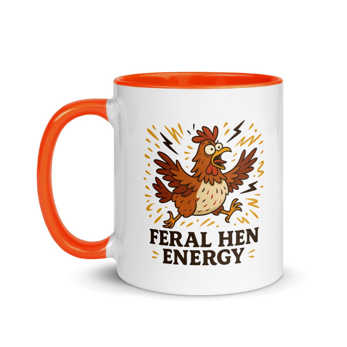 Feral Hen Energy Colored Mug - Cluck It All Farms
