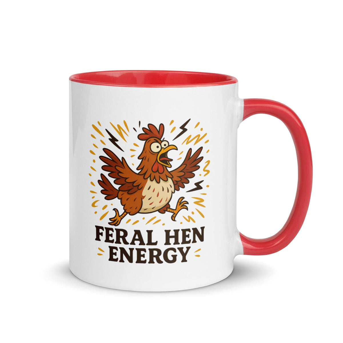 Feral Hen Energy Colored Mug - Cluck It All Farms