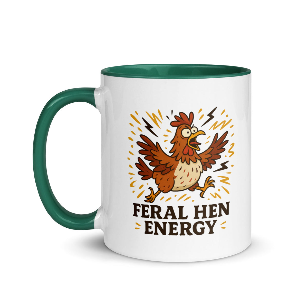 Feral Hen Energy Colored Mug - Cluck It All Farms