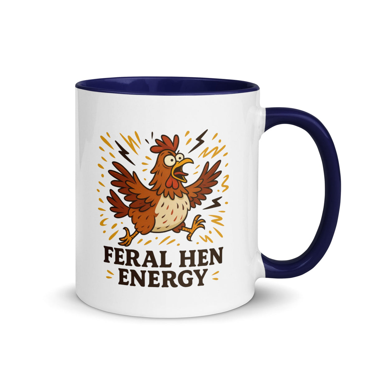 Feral Hen Energy Colored Mug - Cluck It All Farms