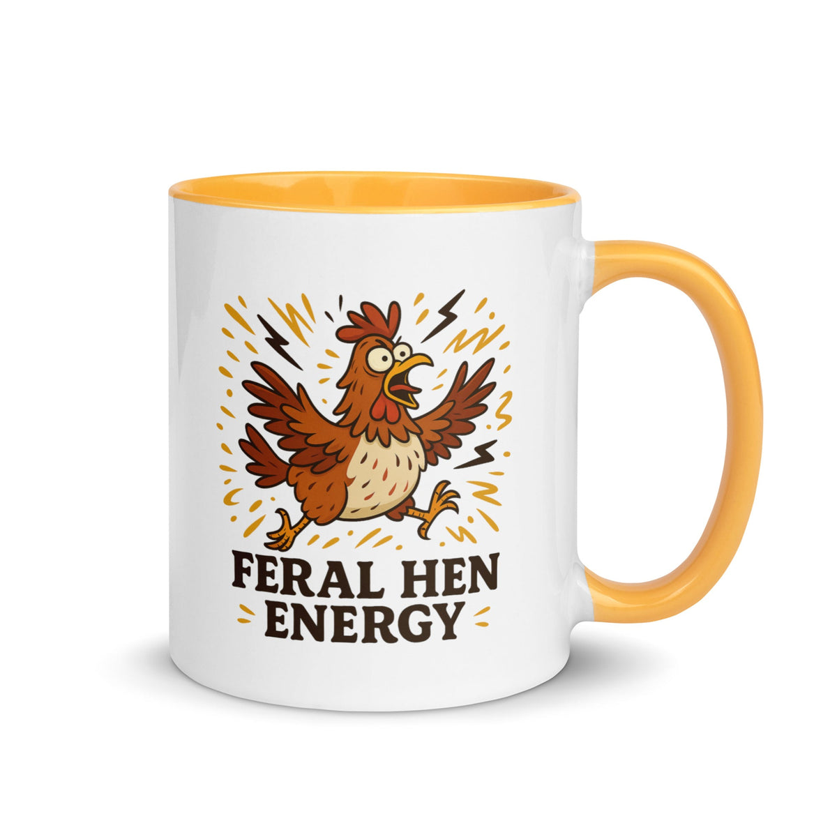 Feral Hen Energy Colored Mug - Cluck It All Farms
