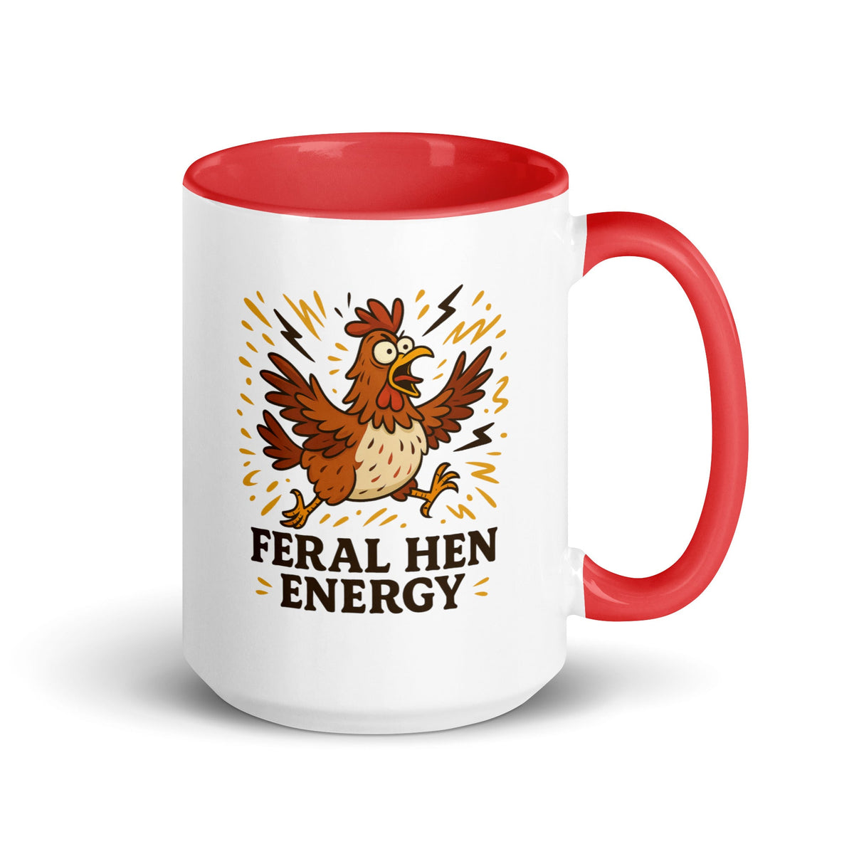 Feral Hen Energy Colored Mug - Cluck It All Farms