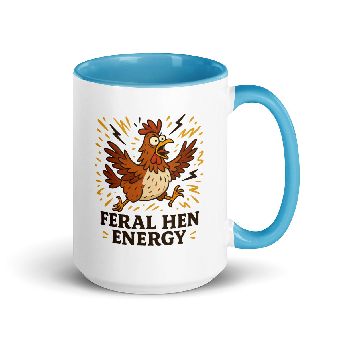 Feral Hen Energy Colored Mug - Cluck It All Farms
