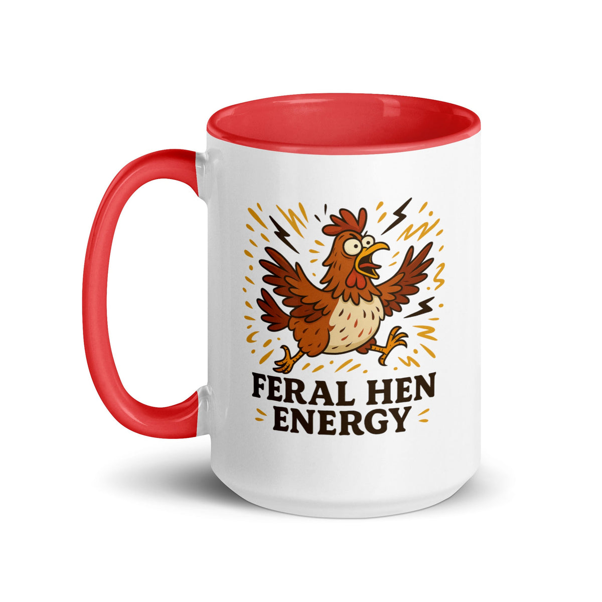 Feral Hen Energy Colored Mug - Cluck It All Farms