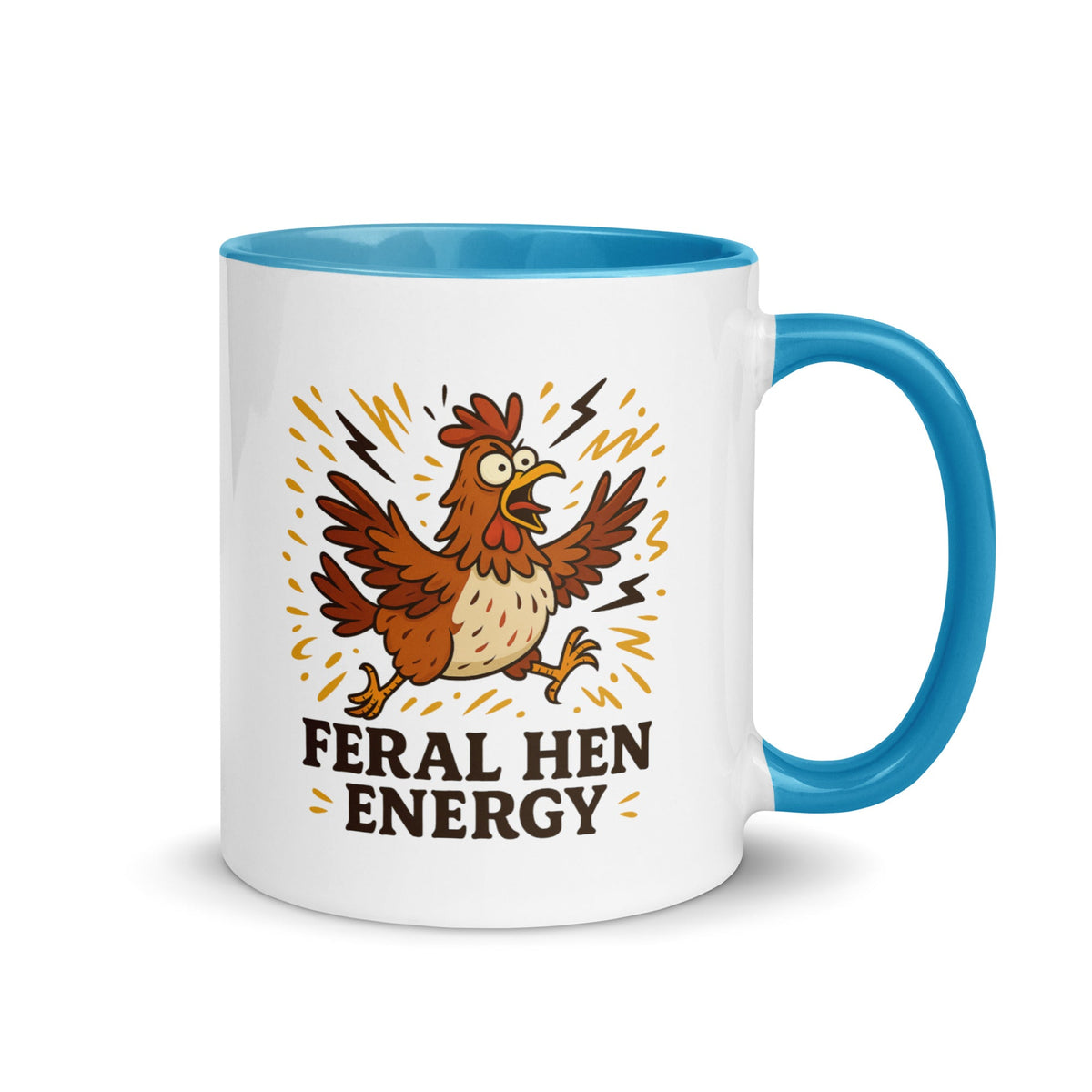 Feral Hen Energy Colored Mug - Cluck It All Farms
