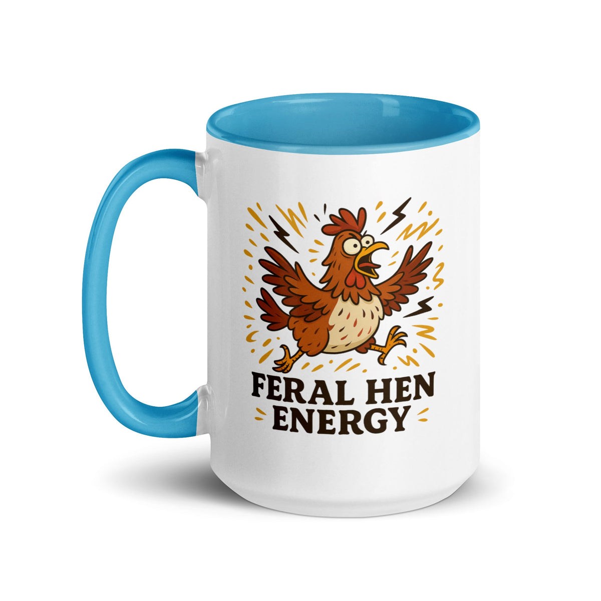 Feral Hen Energy Colored Mug - Cluck It All Farms