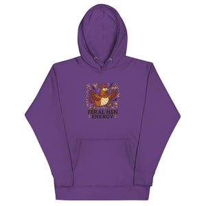 Feral Hen Energy Unisex Hoodie - Cluck It All Farms