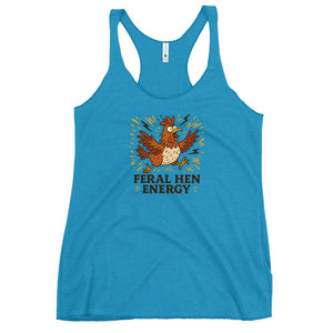 Feral Hen Energy Women's Racerback Tank - Cluck It All Farms