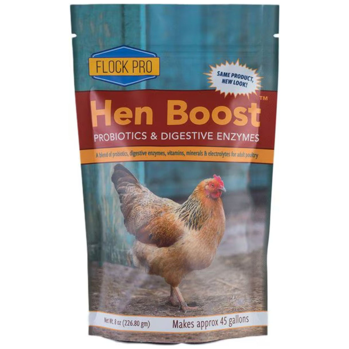 Flock Pro™ Hen Boost™ Probiotic Supplement 8oz - Cluck It All Farms