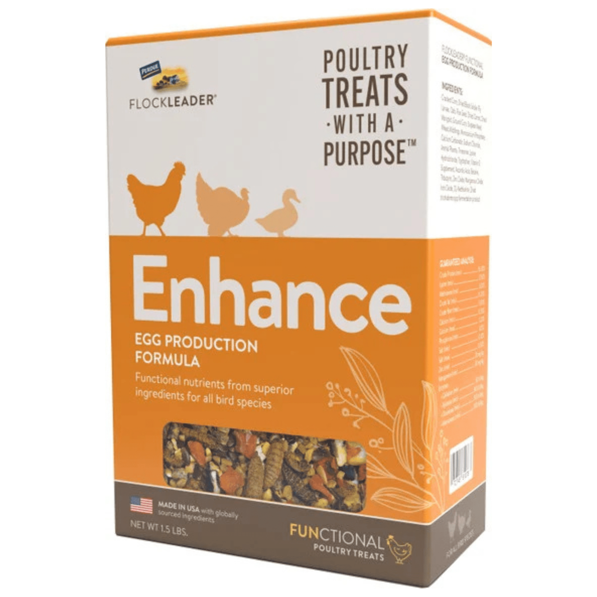 Flockleader Enhance Functional Chicken Treat 3.5 lb - Cluck It All Farms