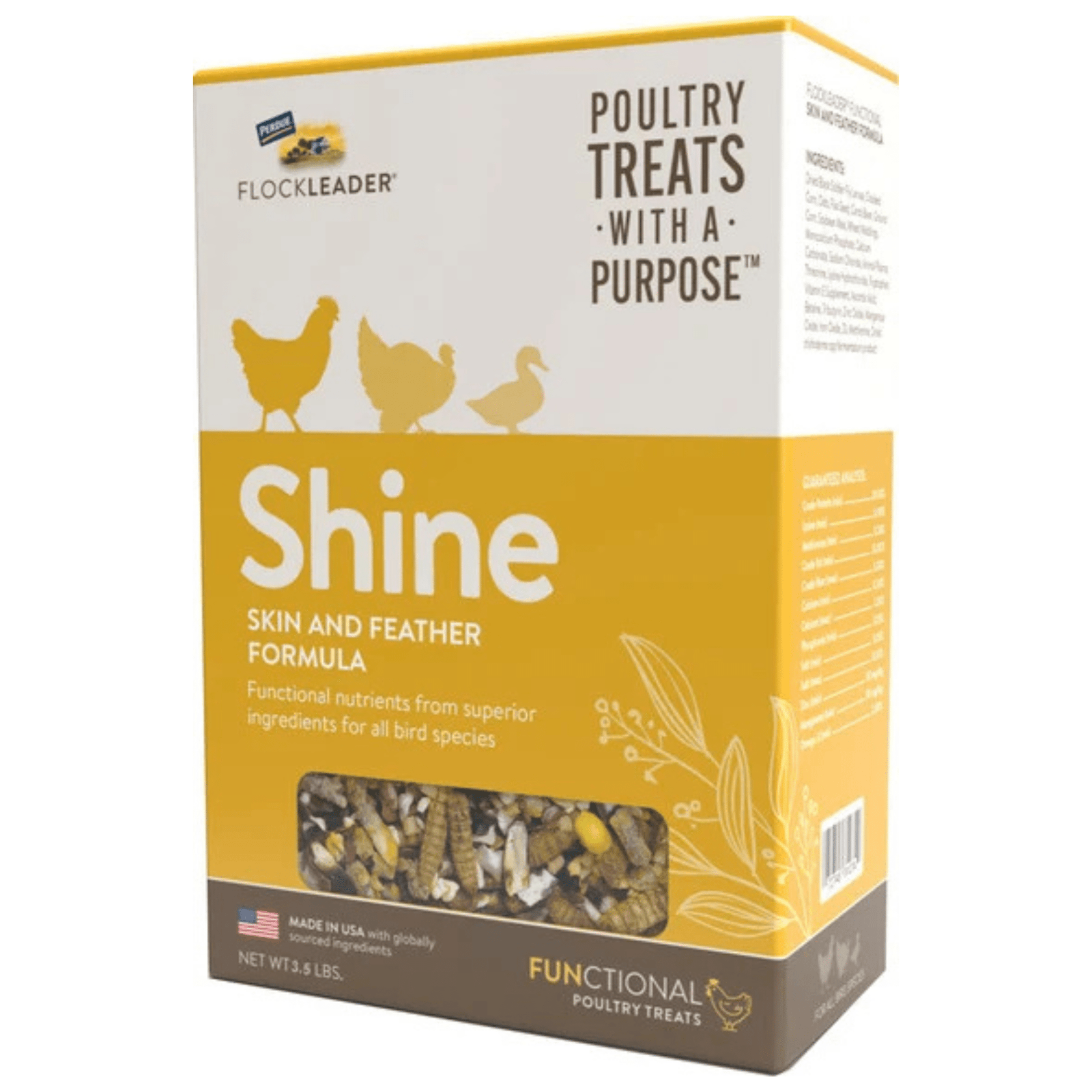 Flockleader Shine Functional Chicken Treat 3.5 lb - Cluck It All Farms