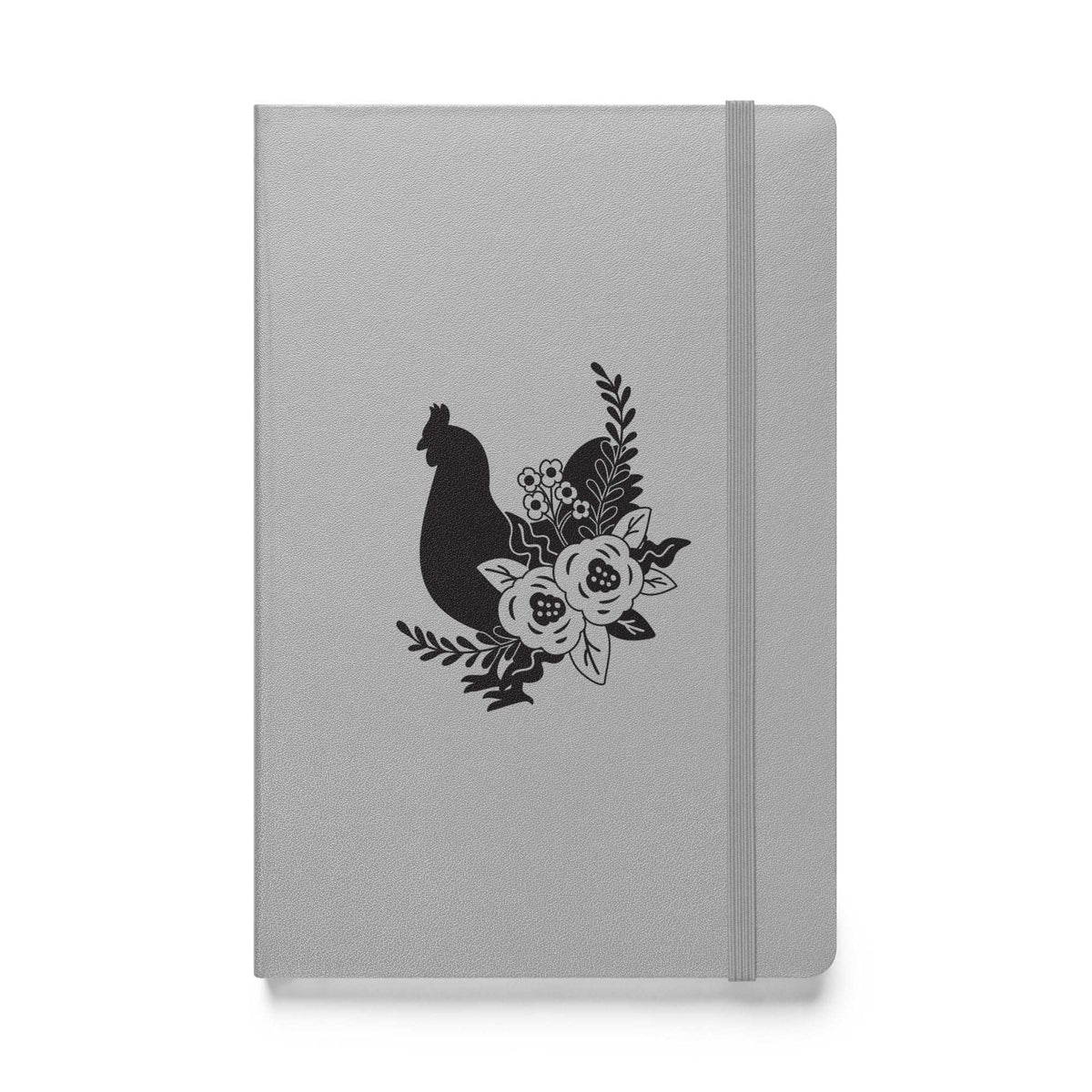Floral Chicken Hardcover Bound Notebook - Cluck It All Farms
