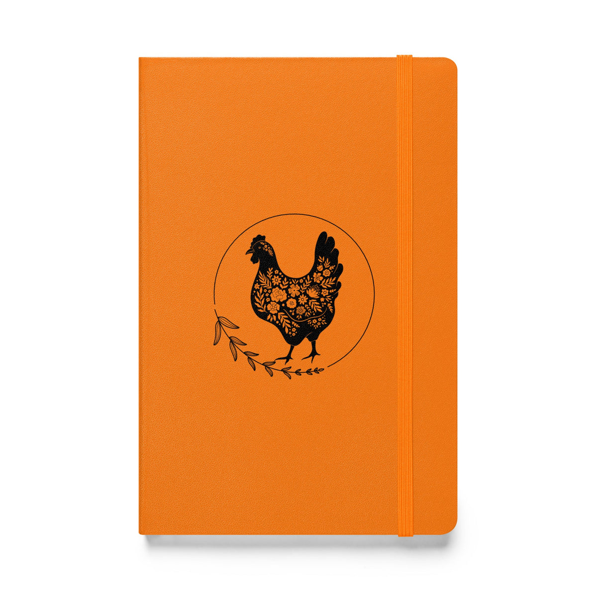 Floral Hen Hardcover Bound Notebook - Cluck It All Farms