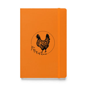 Floral Hen Hardcover Bound Notebook - Cluck It All Farms