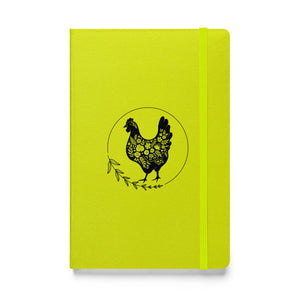 Floral Hen Hardcover Bound Notebook - Cluck It All Farms