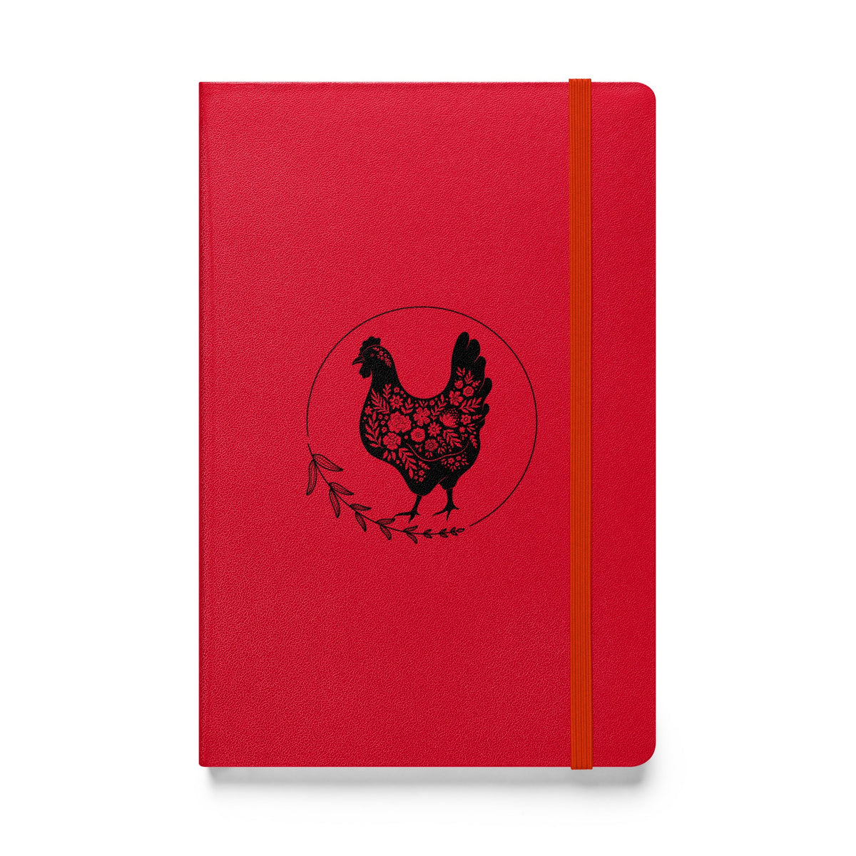 Floral Hen Hardcover Bound Notebook - Cluck It All Farms