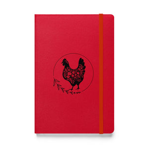 Floral Hen Hardcover Bound Notebook - Cluck It All Farms
