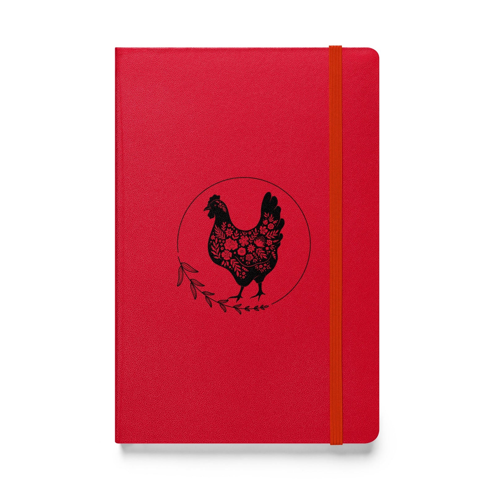 Floral Hen Hardcover Bound Notebook - Cluck It All Farms