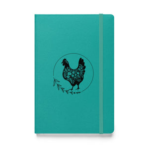 Floral Hen Hardcover Bound Notebook - Cluck It All Farms
