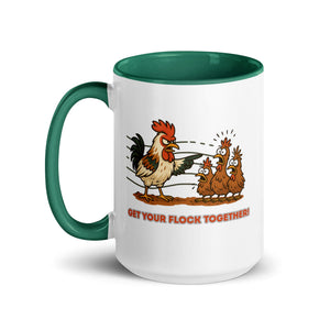 Get Your Flock Together Colored Mug - Cluck It All Farms