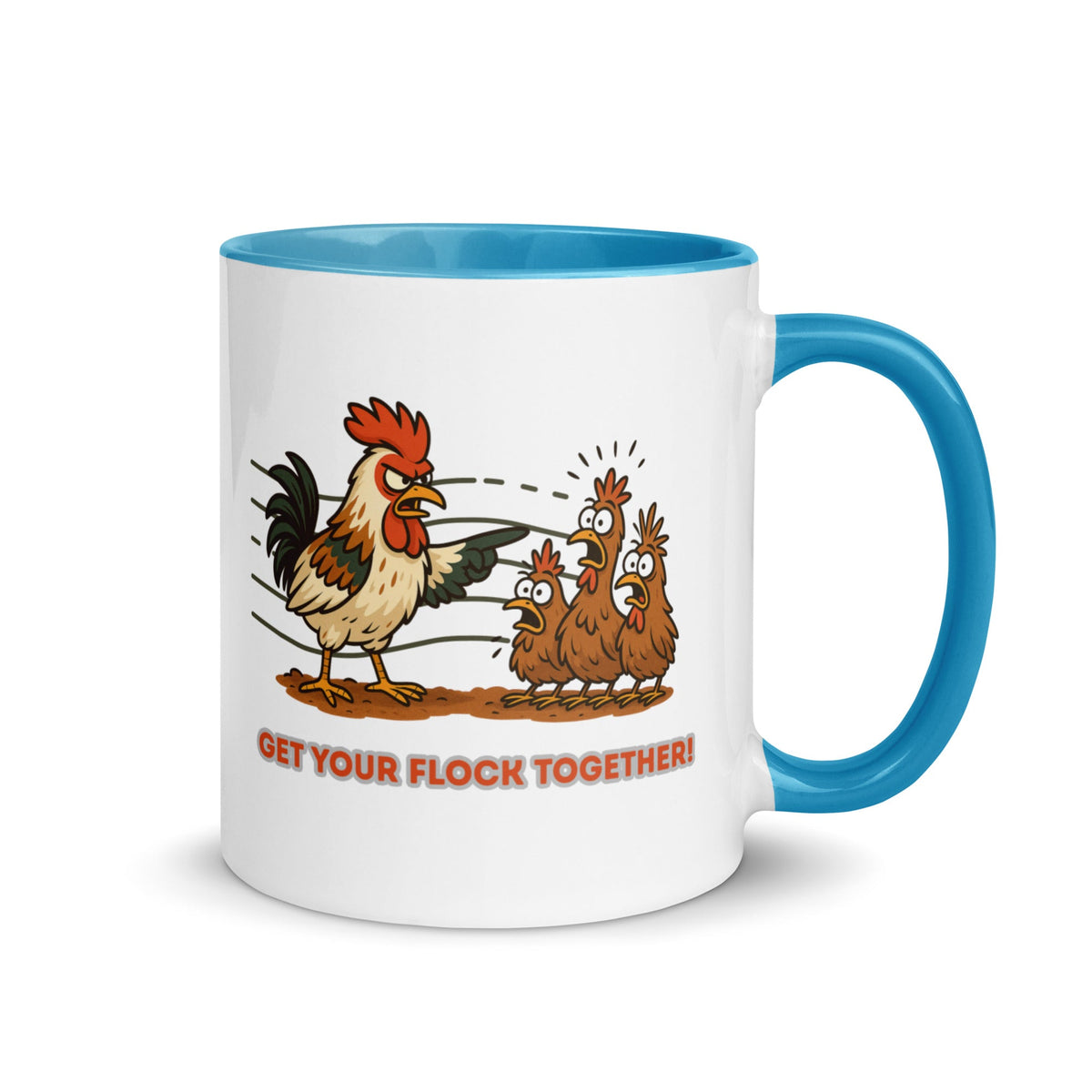 Get Your Flock Together Colored Mug - Cluck It All Farms