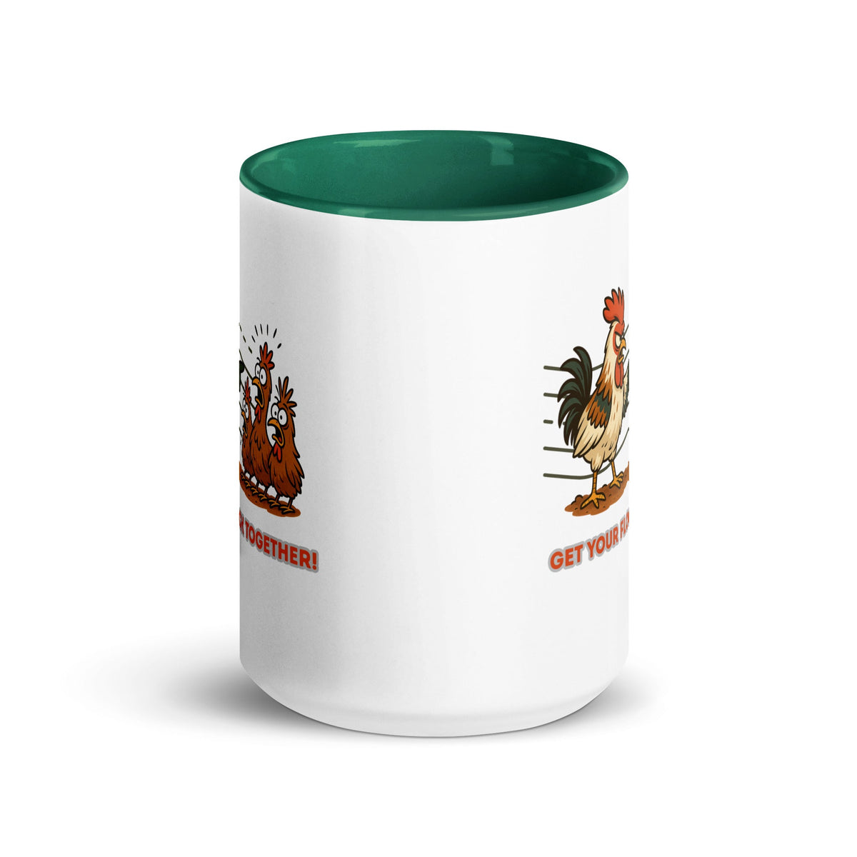Get Your Flock Together Colored Mug - Cluck It All Farms