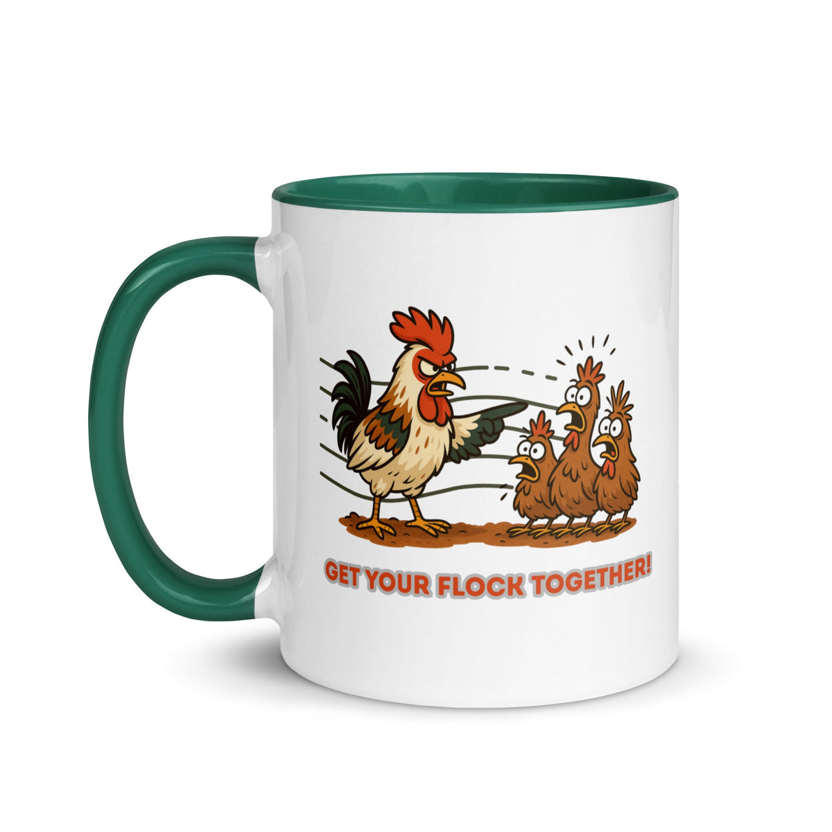 Get Your Flock Together Colored Mug - Cluck It All Farms