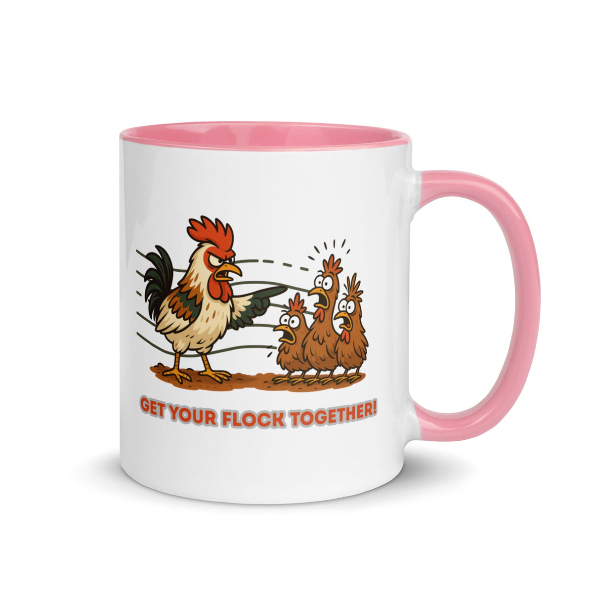 Get Your Flock Together Colored Mug - Cluck It All Farms