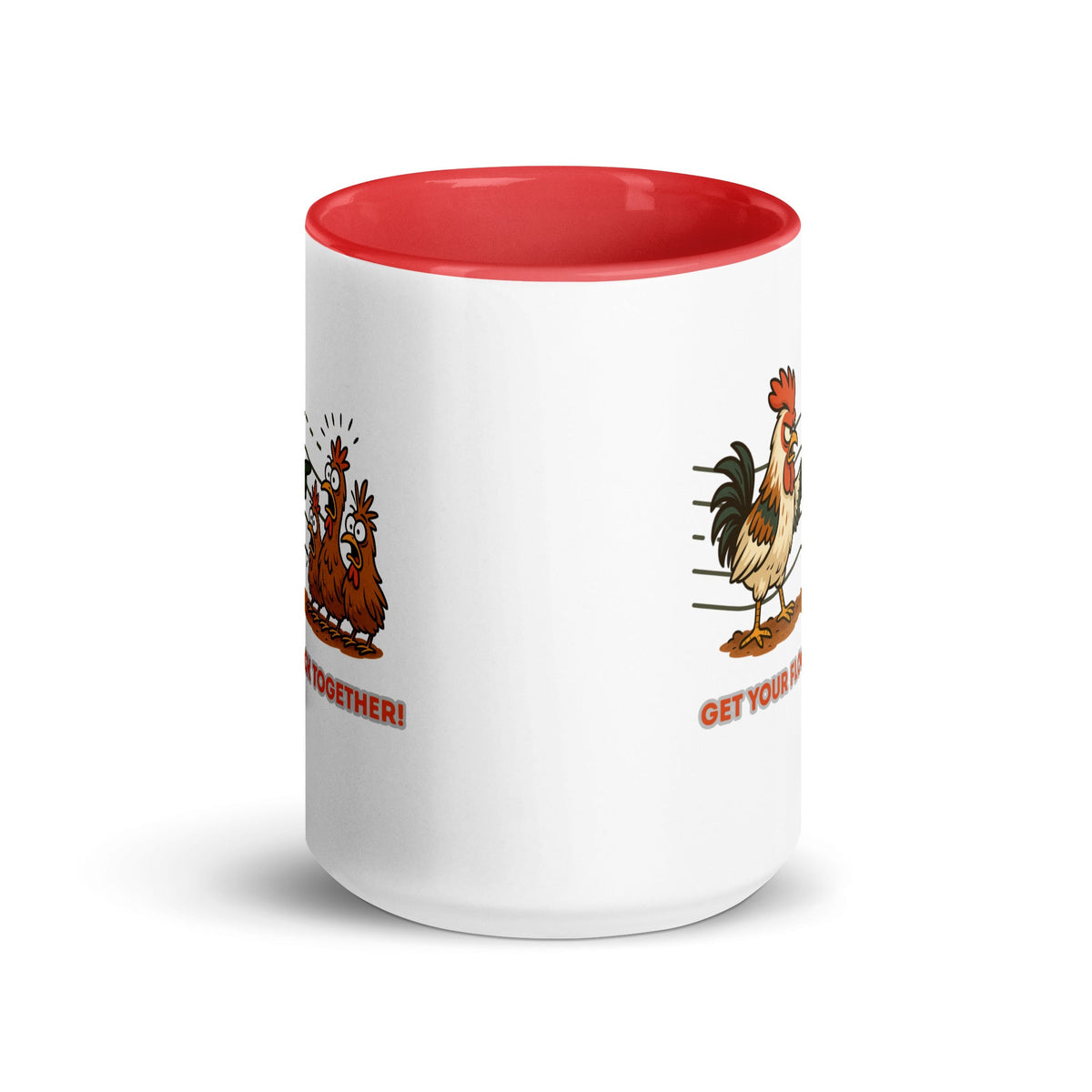 Get Your Flock Together Colored Mug - Cluck It All Farms
