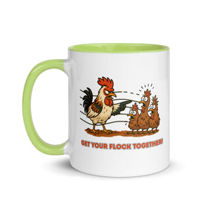 Get Your Flock Together Colored Mug - Cluck It All Farms