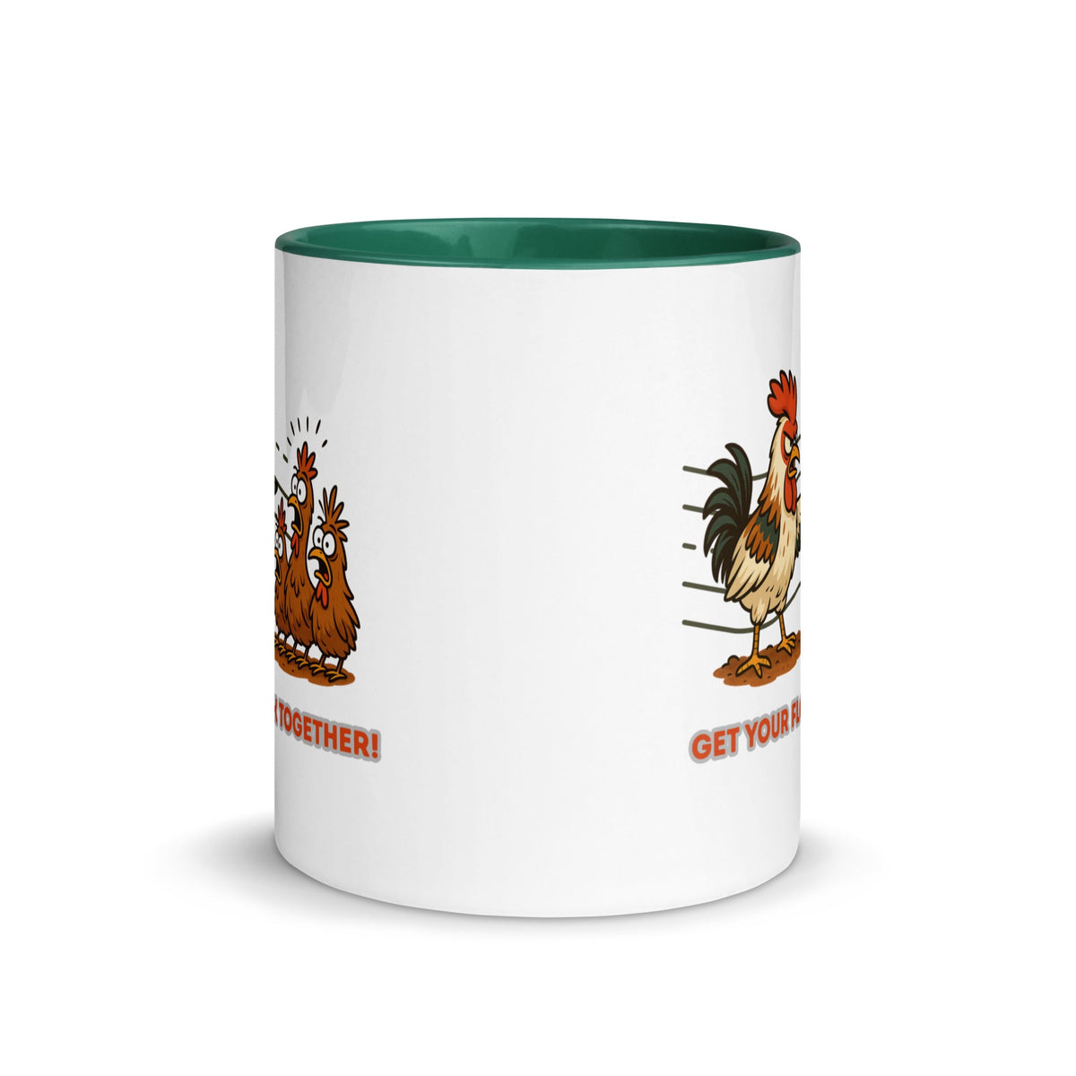 Get Your Flock Together Colored Mug - Cluck It All Farms