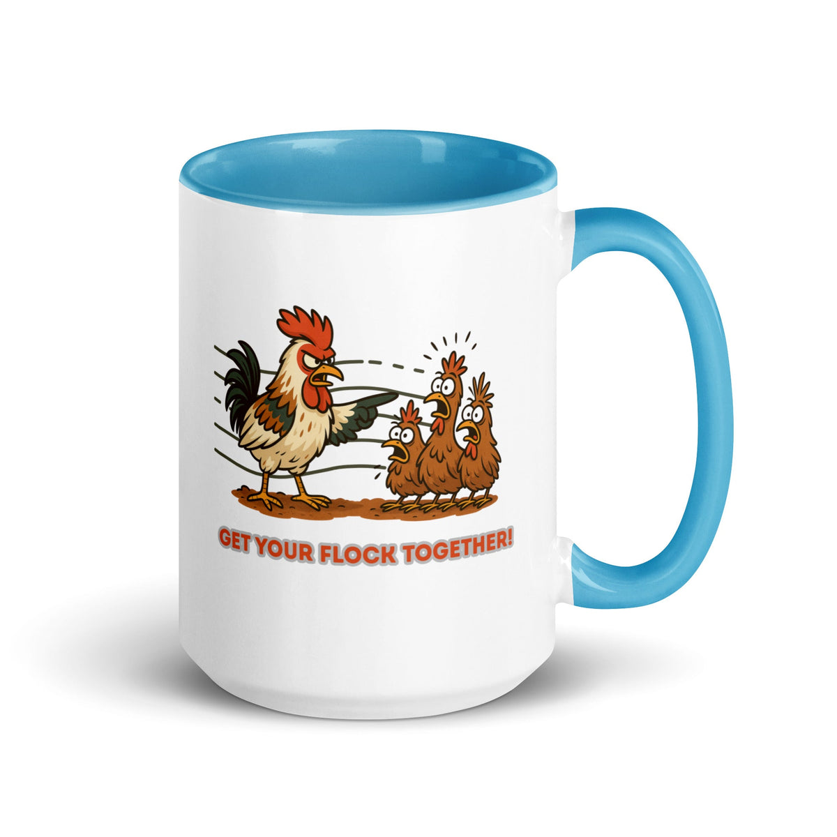 Get Your Flock Together Colored Mug - Cluck It All Farms