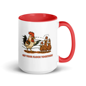 Get Your Flock Together Colored Mug - Cluck It All Farms