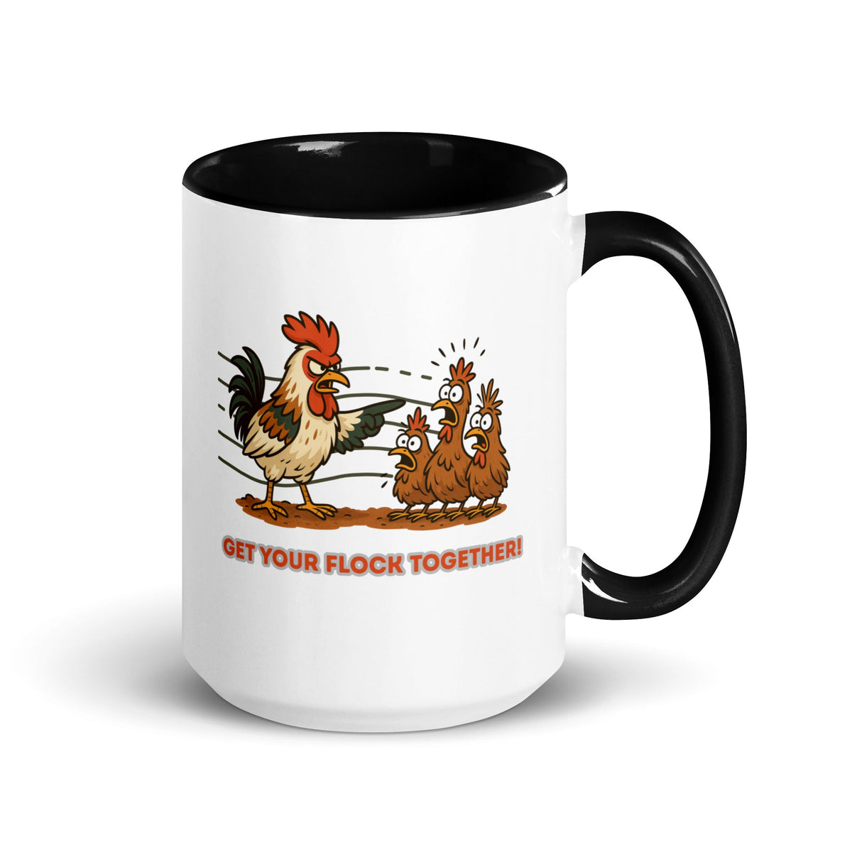 Get Your Flock Together Colored Mug - Cluck It All Farms