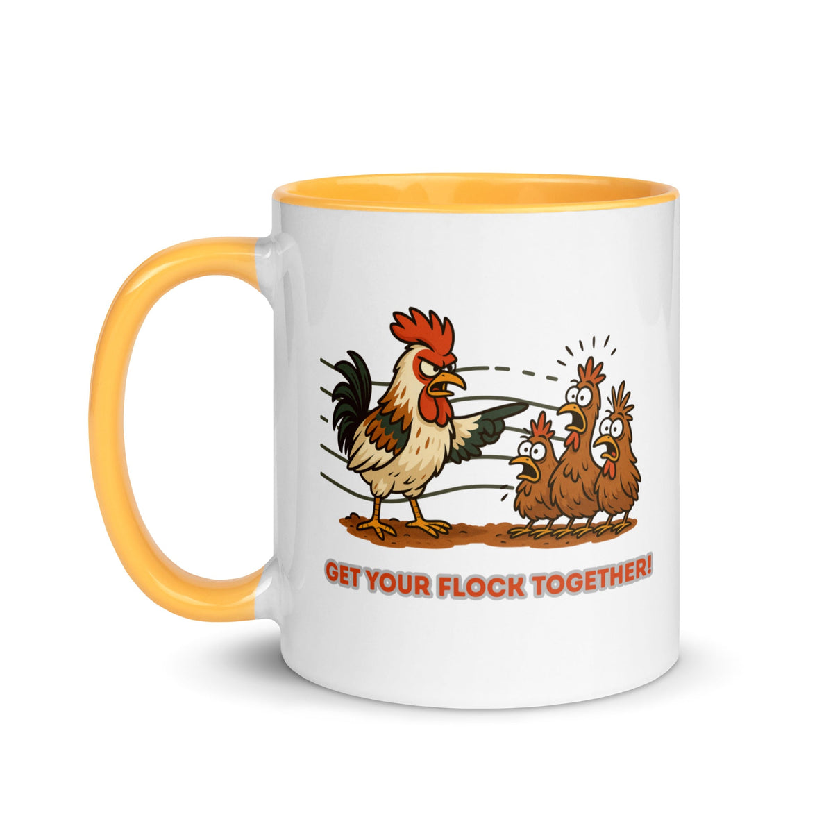 Get Your Flock Together Colored Mug - Cluck It All Farms