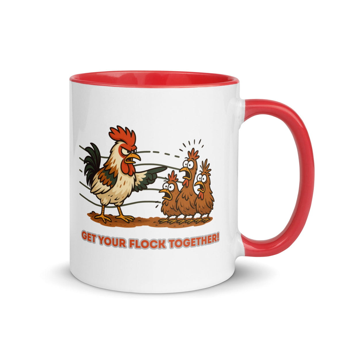 Get Your Flock Together Colored Mug - Cluck It All Farms
