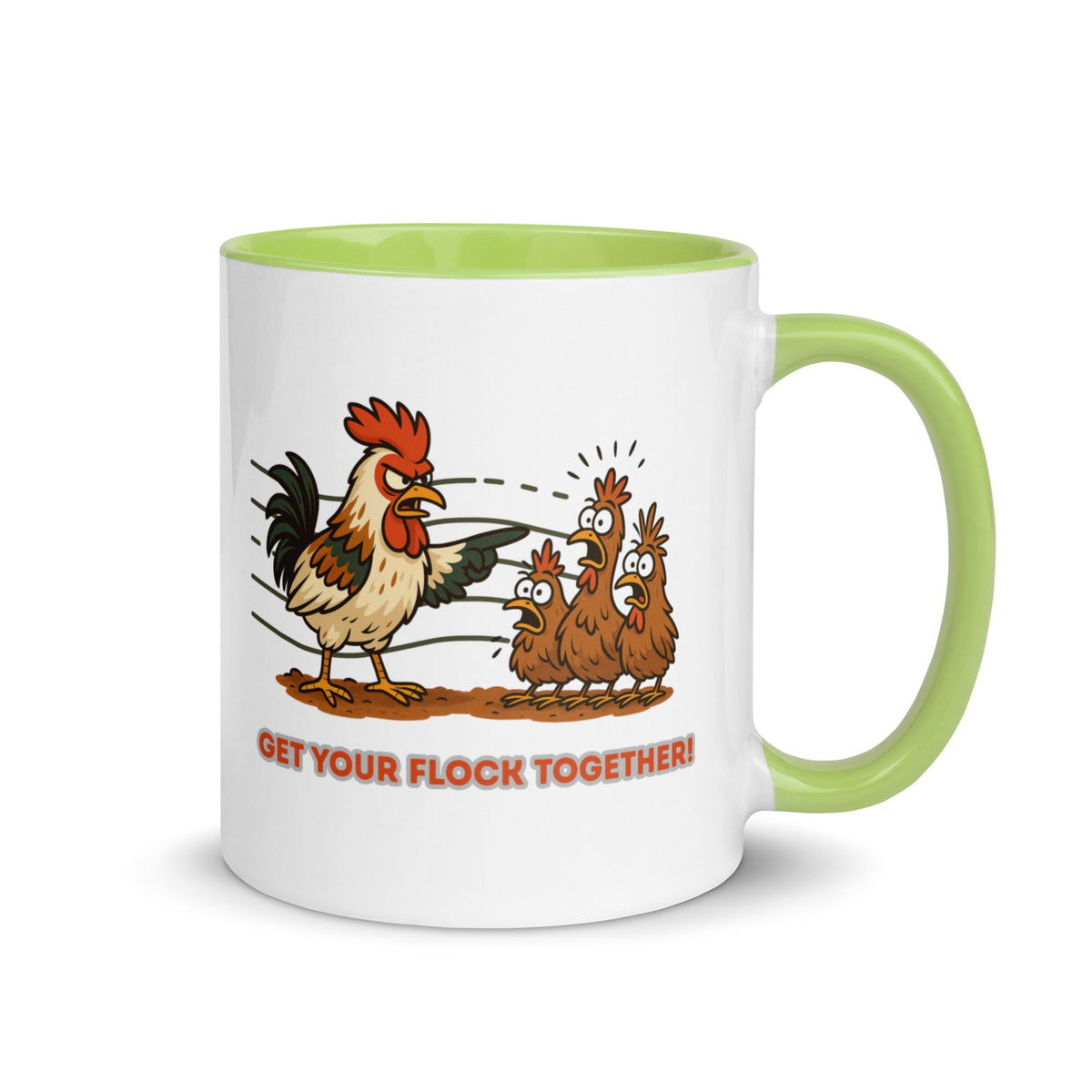Get Your Flock Together Colored Mug - Cluck It All Farms