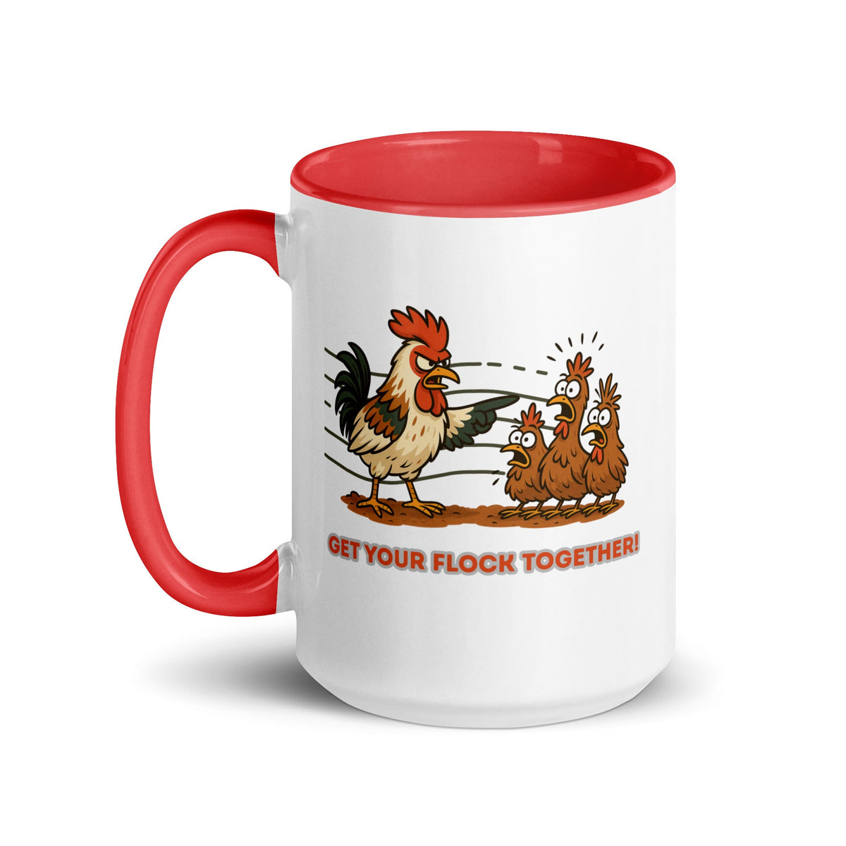 Get Your Flock Together Colored Mug - Cluck It All Farms