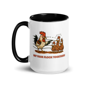 Get Your Flock Together Colored Mug - Cluck It All Farms