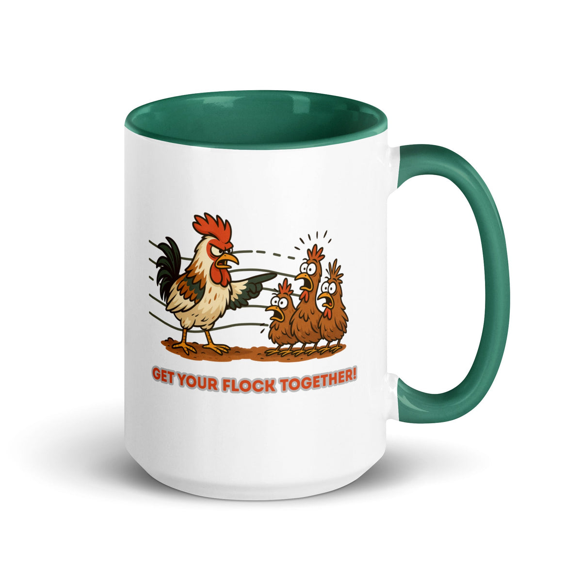 Get Your Flock Together Colored Mug - Cluck It All Farms