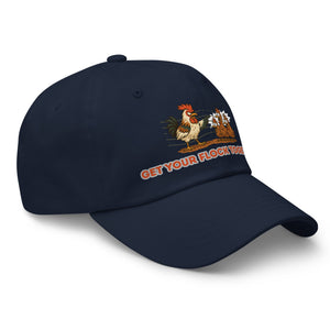 Get Your Flock Together Dad Hat - Cluck It All Farms