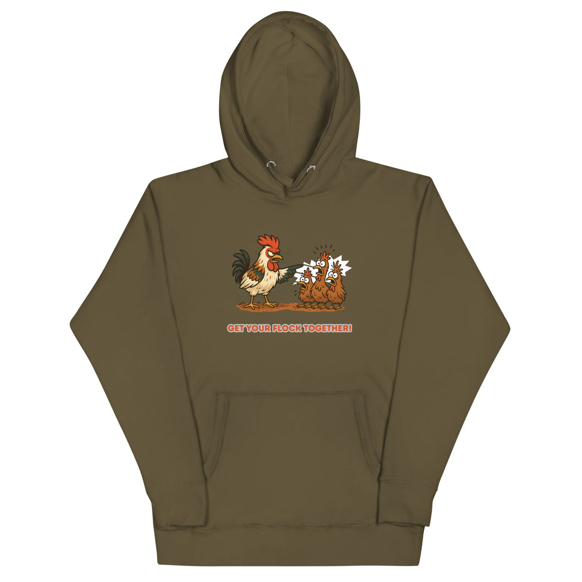 Get Your Flock Together Unisex Hoodie - Cluck It All Farms