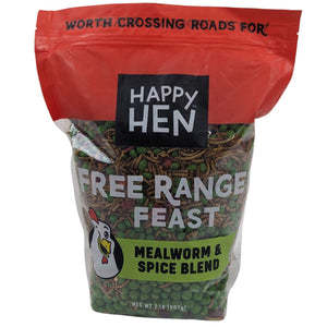 Happy Hen Free Range Feast Mealworm & Spice Chicken Treats - Cluck It All Farms