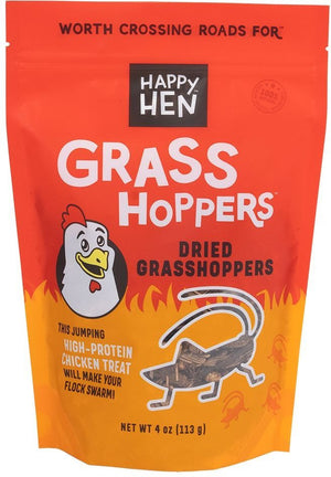 Happy Hen Grasshoppers Chicken Treat 4oz - Cluck It All Farms