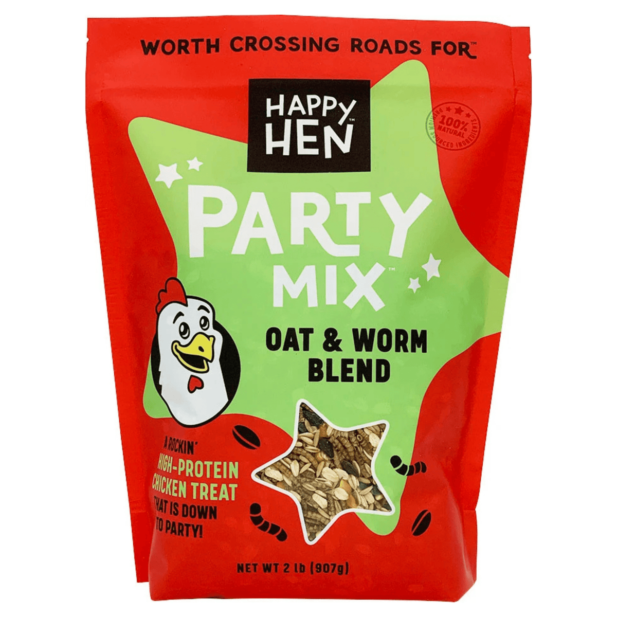Happy Hen Party Mix Oat & Mealworm Blend - Cluck It All Farms