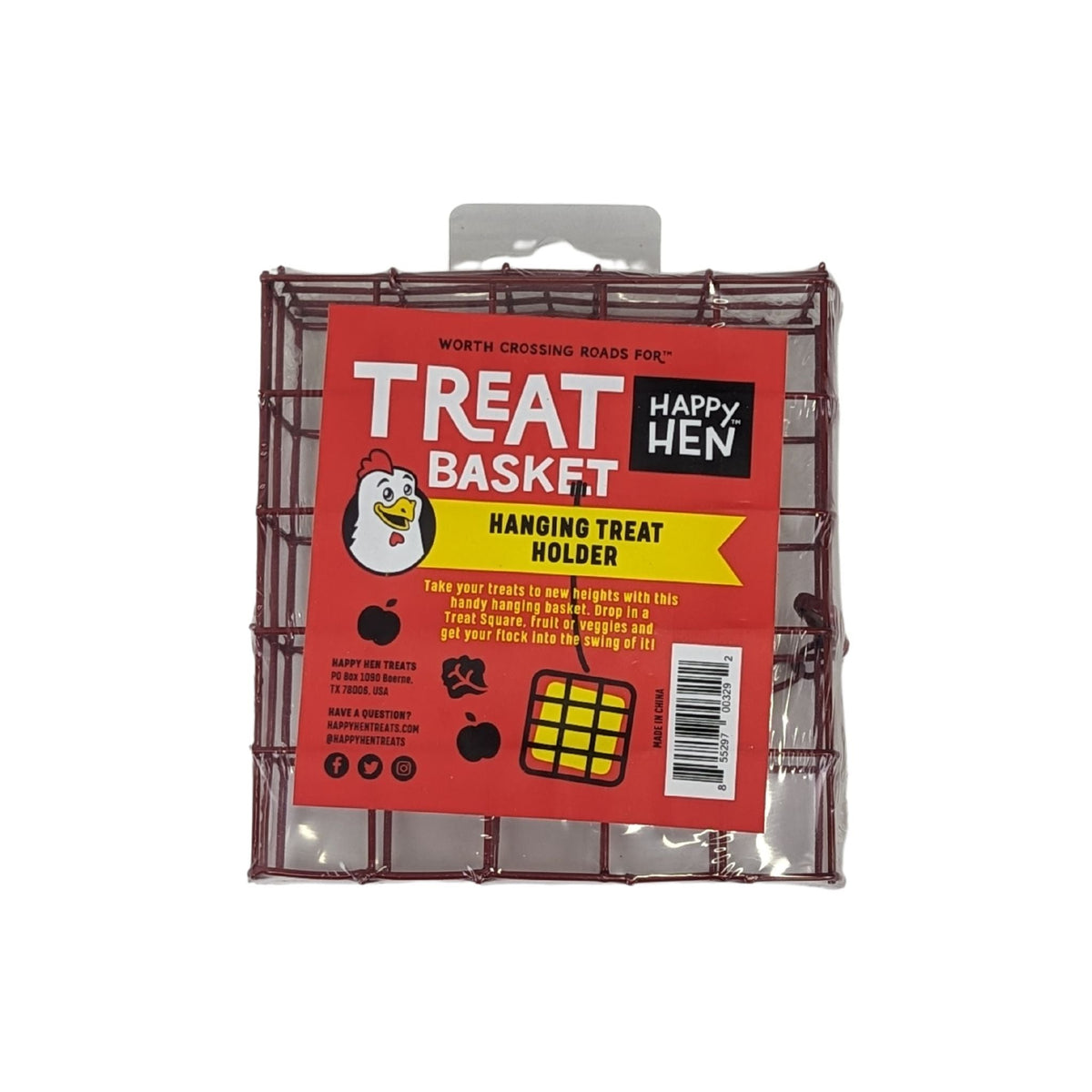 Happy Hen Poultry Treat Square Basket - Cluck It All Farms