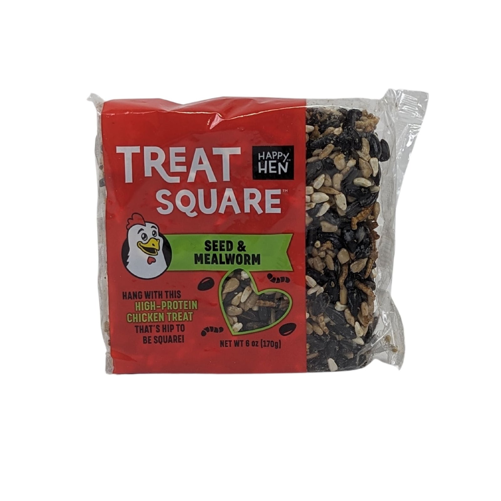 Happy Hen Seed & Mealworm Chicken Treat Square - Cluck It All Farms