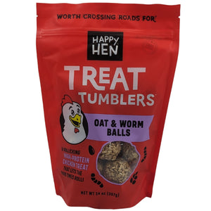 Happy Hen Treat Tumblers Oat & Worm Balls Chicken Treats - Cluck It All Farms