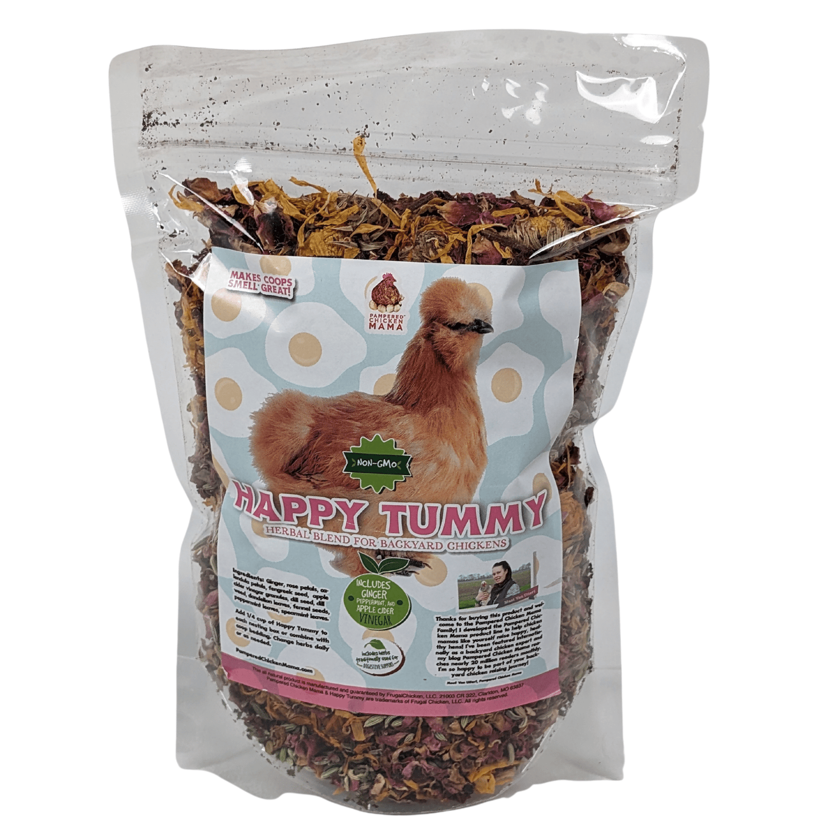 Happy Tummy Herbal Chicken Treat 5 oz - Cluck It All Farms