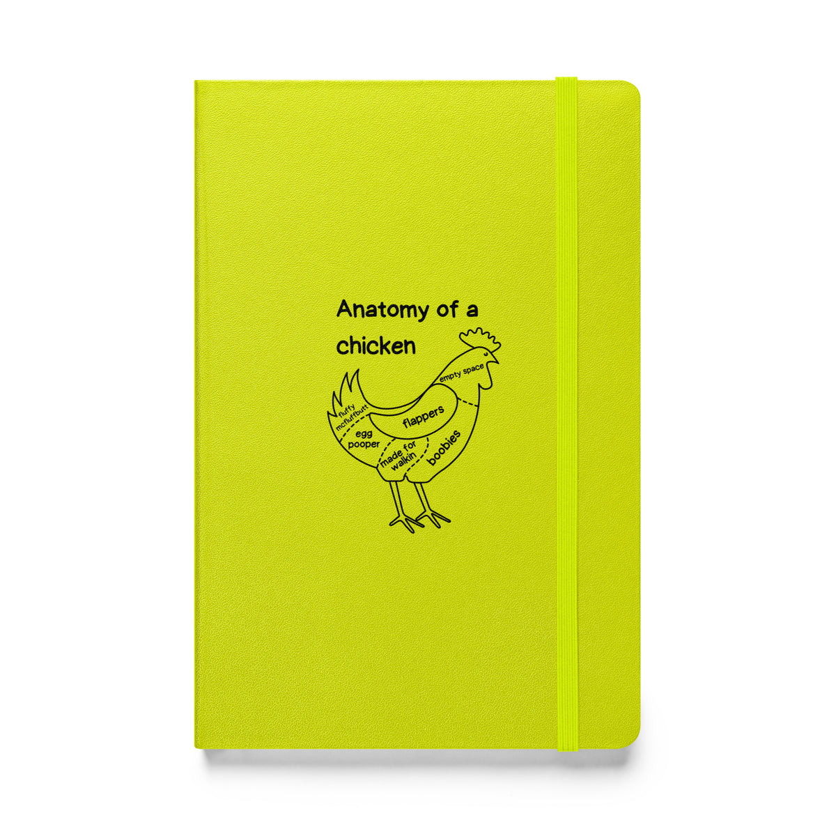 Anatomy of a Chicken Hardcover Bound Notebook